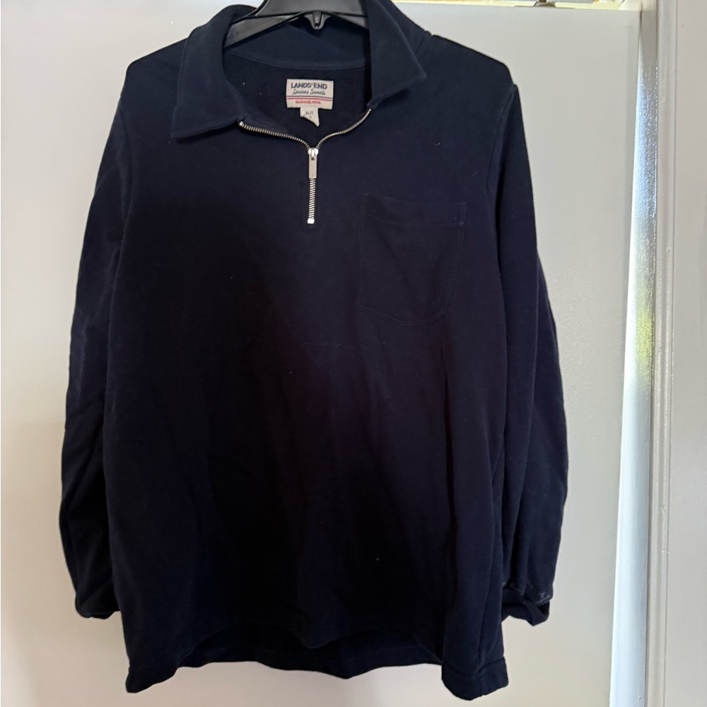 Lands' End Navy Sweatshirt